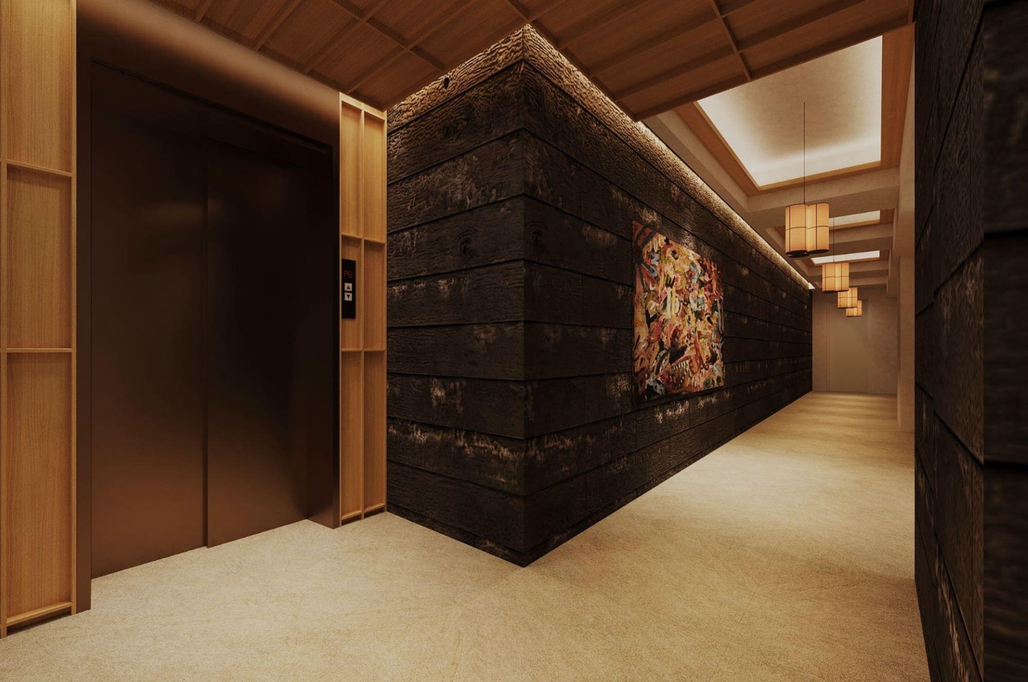 KYO Residence Ginza Tsukiji — interior render