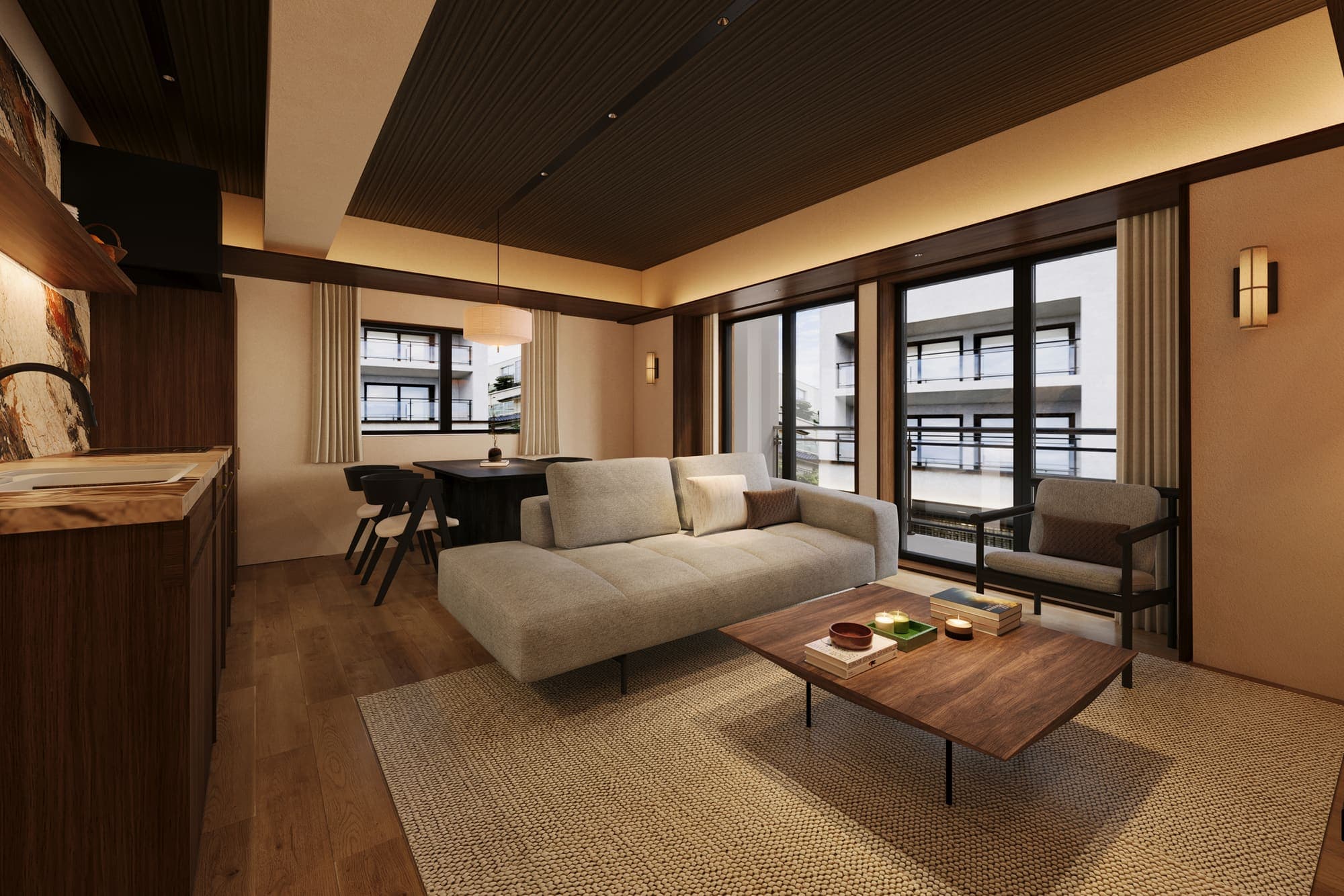 Unit 201 living room